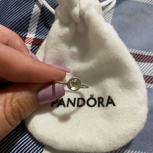 Pandora April birthstone ring